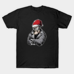 Skull Christmas Shirt, Goth Christmas Gifts, Spooky Christmas Shirt, Santa Skull, Creepy Christmas Shirt T-Shirt